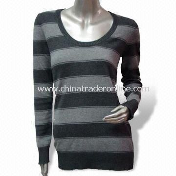 12gg Sweater, Made of 80% Lamb Wool, 20% Nylon, Soft and Gentle