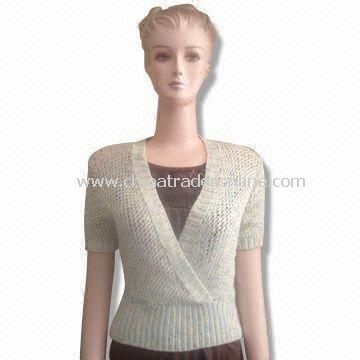 Hand Crochet Pullover, Made of Acrylic or Polyester, Small Orders are Welcome from China