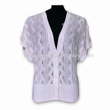 Womens Cardigan Sweater by Crochet Machine for Summer Season from China