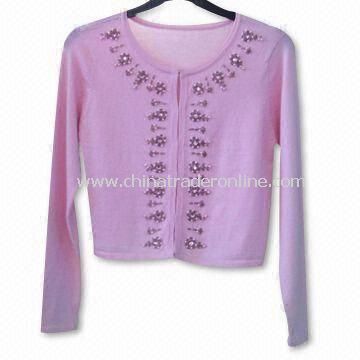 Sweater, Made of 20% Wool and 80% Acrylic, Available in Various Specifications