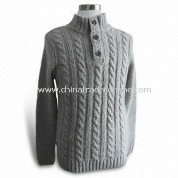 Sweater, Made of 85% Acrylic and 15% Wool, Suitable for Women from China