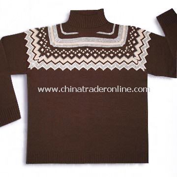 Sweater Made of 45% Wool and 55% Acrylic from China