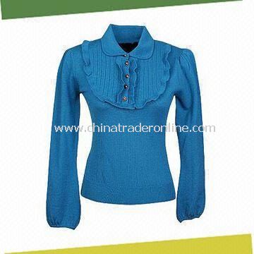 Womens Sweater, Made of 100% Merino Wool from China