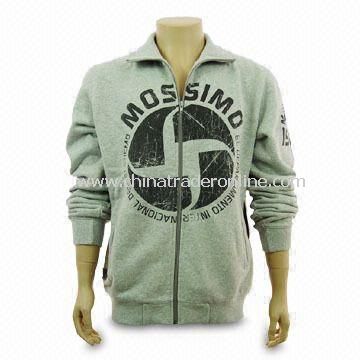 Sweatshirt, Made of 80% Combed Cotton and 20% Polyester, Customized Logos are Accepted