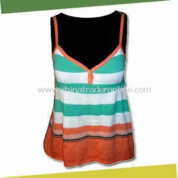 Womens Tank Top Sweater, Made of 100% Cotton from China