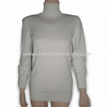 Womens Turtleneck Sweater, Made of 100% Cotton