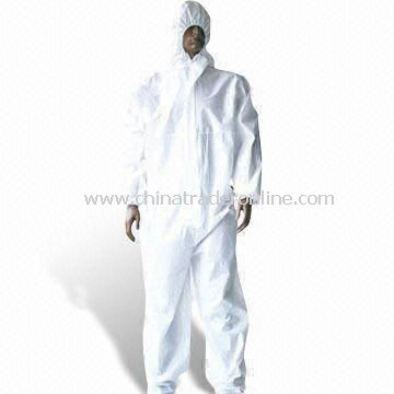 Disposable Microporous Film Laminate Coverall with Hood