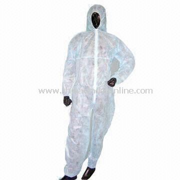 Disposable Nonwoven PP Coverall with Hood and Zipper