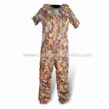 Waterproof Coverall with Polyester Taffeta Lining and Two Chest Pockets from China