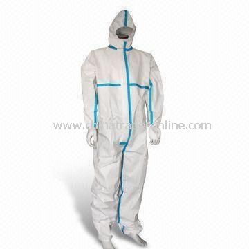 Anti-static Coverall, Compliant with EN1149-1Standard, Made of Microporous Film and Tape Sealed from China