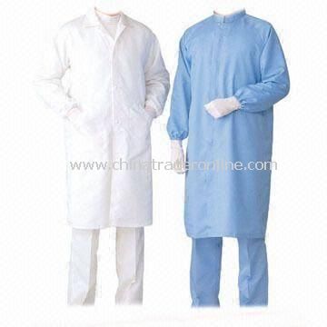 Anti-static Fabric, ESD Coverall, Made of 98% Polyester + 2% Conductive Fiber