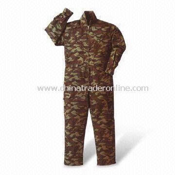 Coverall, Made of 100% Cotton Fabric, OEM and ODM Orders are Welcome