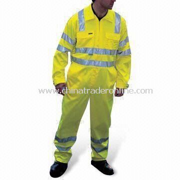 Coverall, Made of 80% Polyester, Available in Various Colors