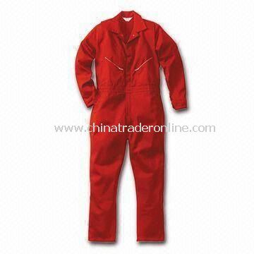 Coveralls, Made of 100% Cotton Fabric, OEM and ODM Orders are available from China