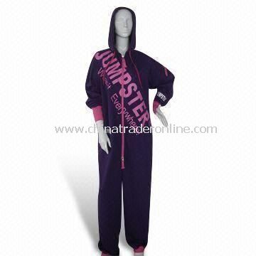 One Piece Jumpsuit with 80% Cotton Fabric and 20% Polyester from China