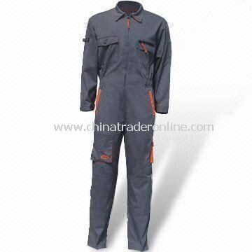 Power Coverall, Available in European Sizes, Made of 65% Polyester and 35% Cotton Fabric