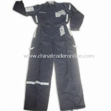 Working Coverall, Various Sizes and Colors are Available, Made of Polyester and Cotton