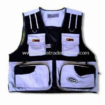 100% Polyester Safety Vest with Velcro, Available in Various Sizes/Colors from China