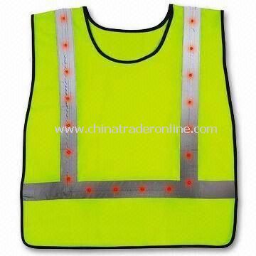 Knitted/Woven Fabric Reflective Safety Vest, Also Available in Yellow/Orange, EN 471 Certified from China