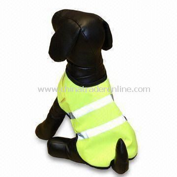 Reflective Safety Pet Vest with High Visibility/Velcro or Zipper Front Closures, EN 471 Certified
