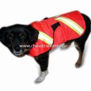 Reflective Safety Pet Vest with Velcro or Zipper Front Closures and High Visibility from China