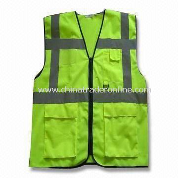 Reflective Safety Vest, Made of Knitted or Woven Fabric, EN 471 Certified