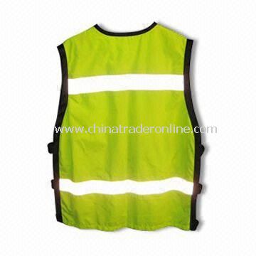 Reflective Safety Vest, Various Colors are Available, Made of Polyester from China