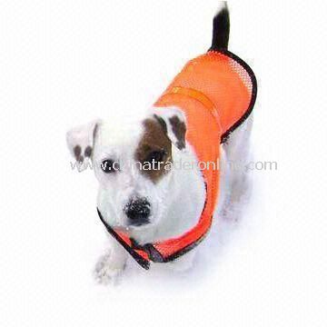 Reflective Safety Vest with High Visibility and Velcro or Zipper Front Closures, Suitable for Pet from China