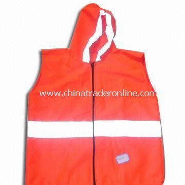 Reflective Safety Vest with Zipper/Velcro, Available in Various Sizes and Colors from China