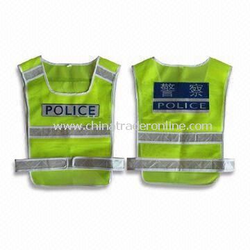 Safety Vest with Velcro Fastener, Available in Sizes of S to XXXL