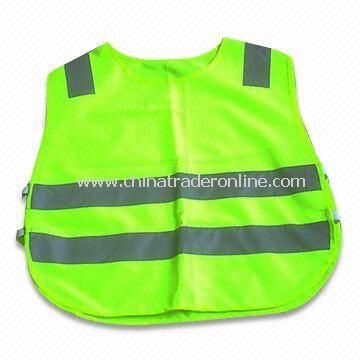 Safety Vest with Velcro Fastener, Various Colors are Available from China