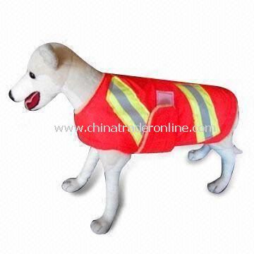 Velcro or Zipper Front Closures Reflective Safety Vest for Pets, Available with High Visibility from China