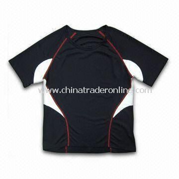 Cycling/Running T-shirt, Made of 100% Micro Polyester Mesh, Customized Designs are Accepted