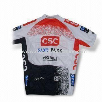 Cycling Wear T-shirt, Made of 100% Polyester, with Anti-bacterial and UV Protection from China