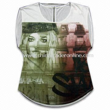 Fashionable Sublimation Printed Womens/Casual Dress, Made of TC Light Soft Jersey from China