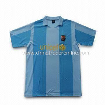 Football T-Shirt with Functional Interlock UV-cut Design from China