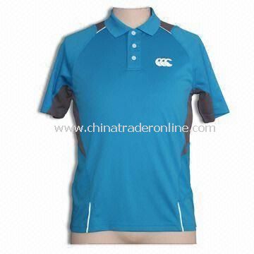 Mens Racing T-shirt, Made of 100% Combed Cotton with Printed Logo on Left Chest from China