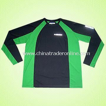 Mens Sports T-shirt with Foil Print, Available in Different Colors from China