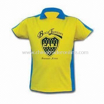 Mens T-shirt with Nice Hand Feeling, Customized and Special Designs are Accepted from China