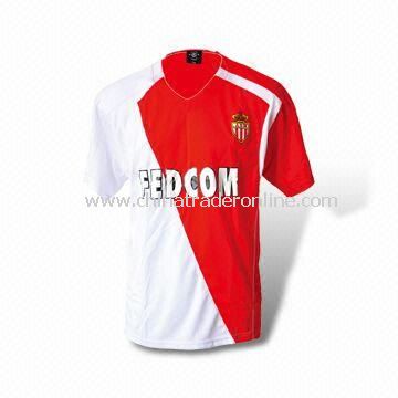 Polyester Soccer Jersey/Mens t shirt Available in Sizes of S, M, L, XL, and XXL from China