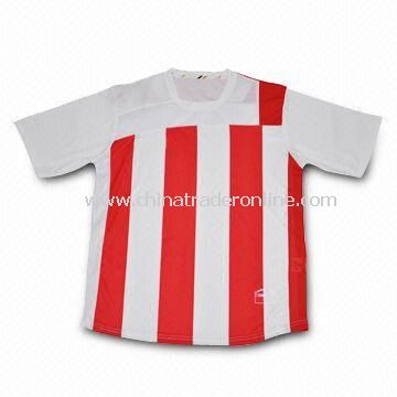 Soccer T-shirt, Made of 100% Polyester, Interlook, 160g from China