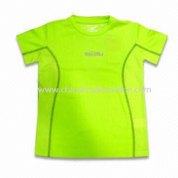 Sports T-shirt, Made of Coolmax, Quick-drying from China