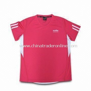 Womens Sport T-shirt, Made of 100% Polyester, Available in Red