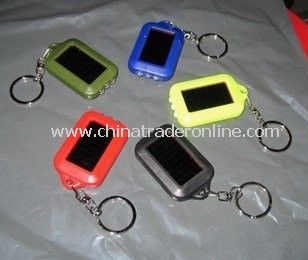 solar power LED keychain