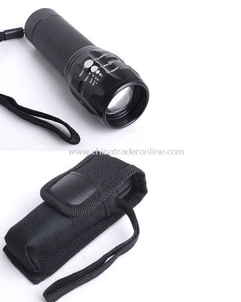 CREE Q5 LED 240 Lumen Zoomable Torch Flashlight from China