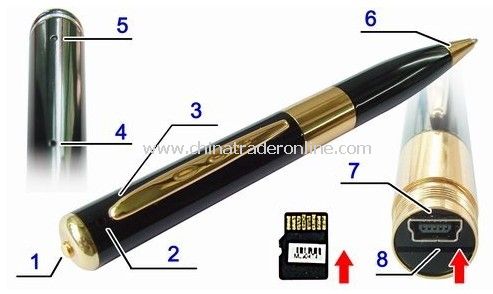 Digital Voice Recorder Pen / USB Recorder 1280*960 HD