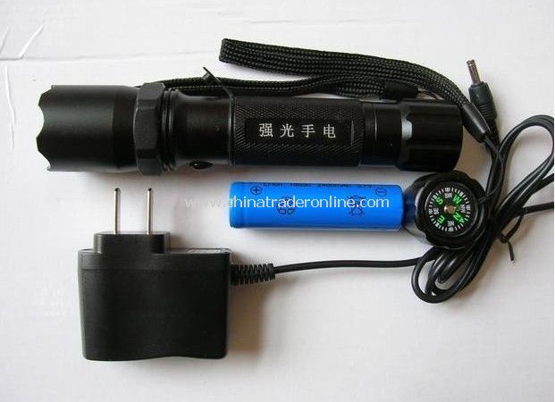 Light flashlight flashlight flashlight rechargeable flashlight with easy Police mounted three-piece from China