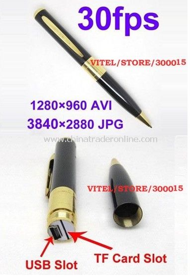 UPS Free shipping, digital pen camera, video and voice record, take photo from China