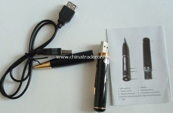 Wholesale+Free Shipping+Digital video USB pen recorder