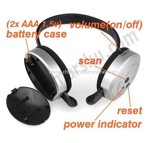 FM Hi Fi Wireless Headphones Super Bass 4 TV Radio CD